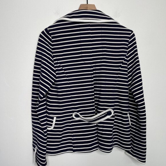 Anthropologie Jacket Size Small Striped Double Breasted Preppy Career Work - Picture 7 of 9
